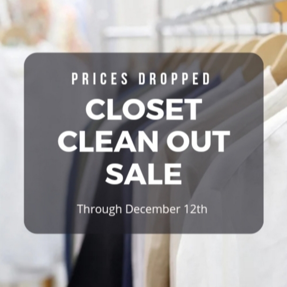 Closet Clean Out Sale